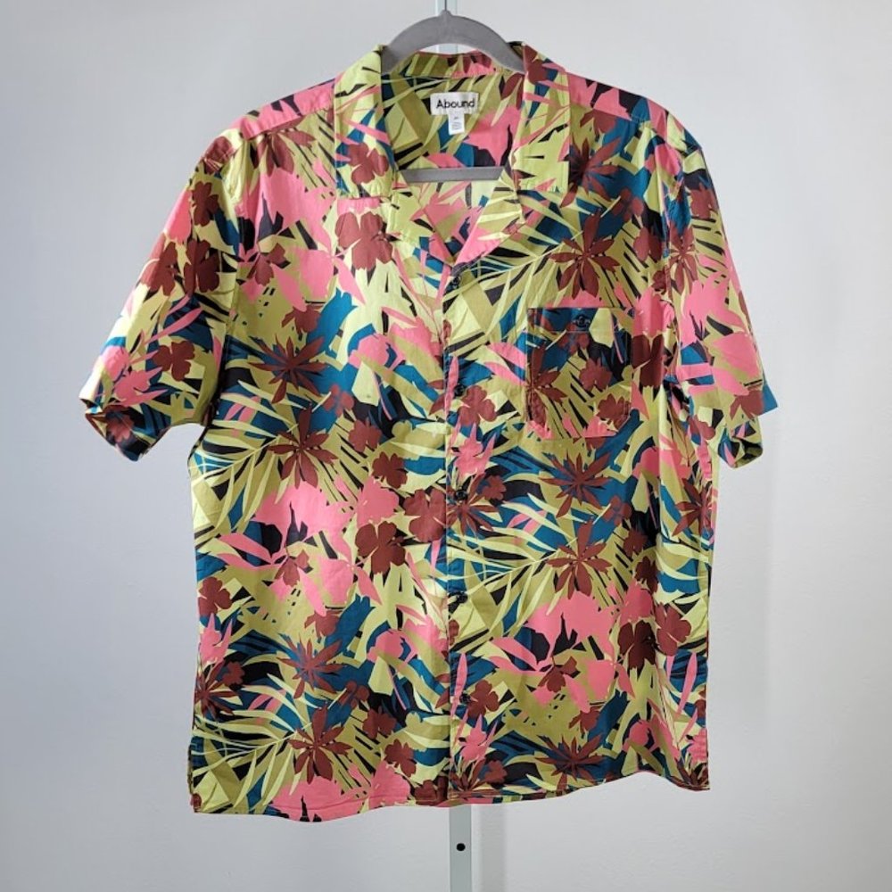 ABOUND palms print casual shirt Sz XXL  NEW